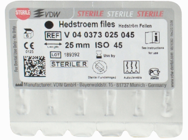 Hedström reszelo 73/ 45 25mm steril 6db.